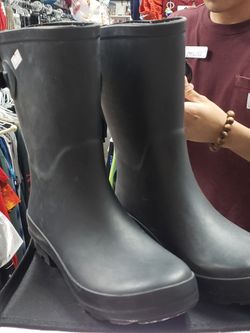 Size 8, black A New Day Vicki mid-calf rain boot