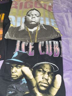 Notorious B.I.G. and Ice Cube Graphic Tees Bundle