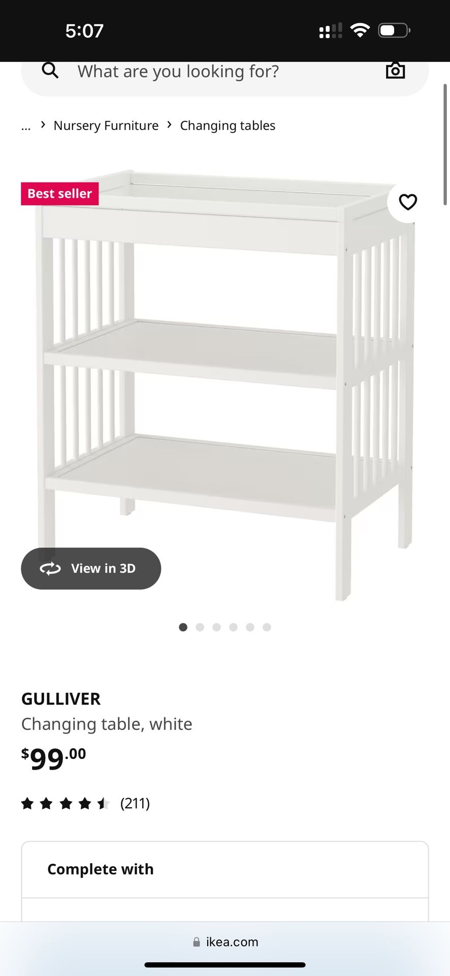 ikea diaper changing table