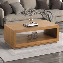 Coffee Table Medium Oak Finish, New Especial Price