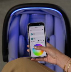 Smart Baby Car Seat with App-Controlled Lights