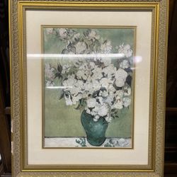 Framed Art Work Flowers