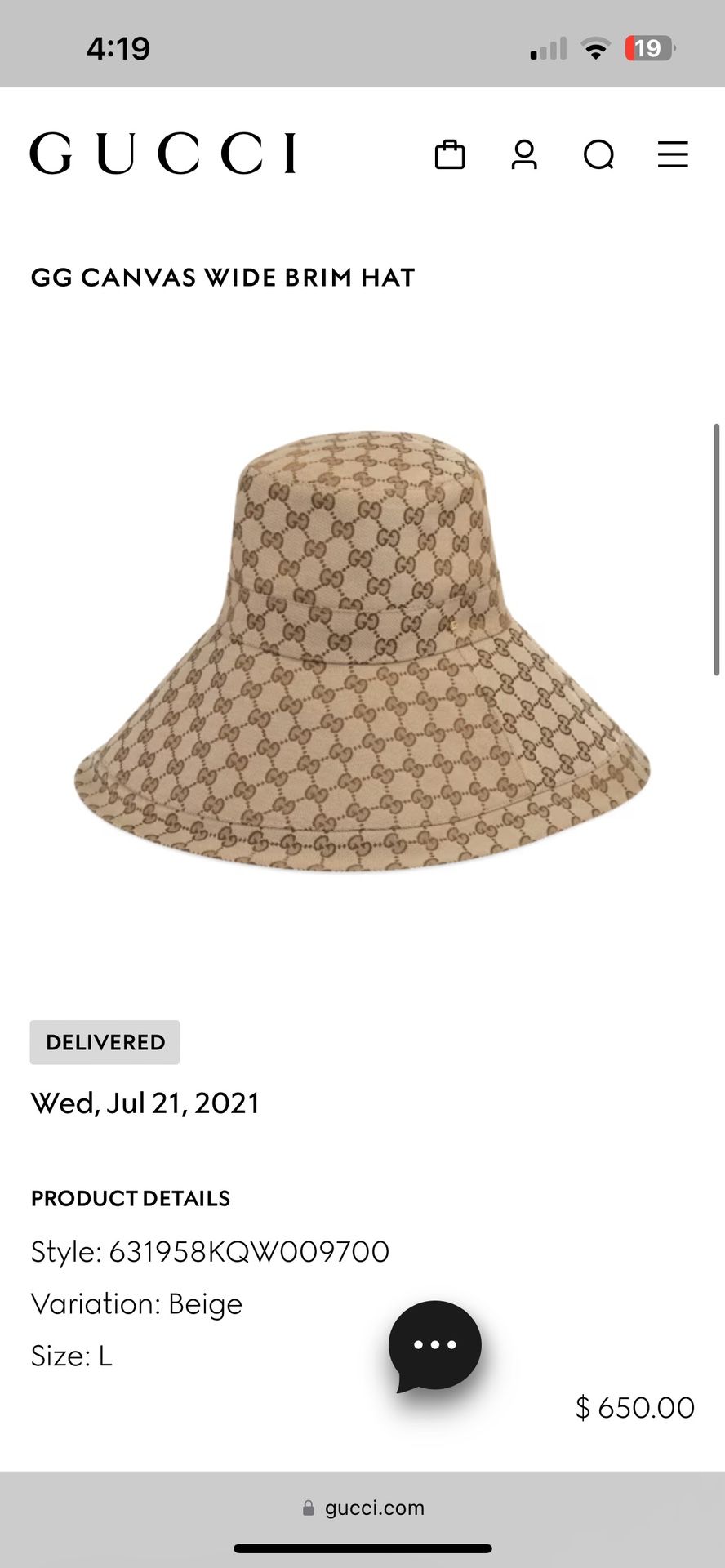 Gucci Hat