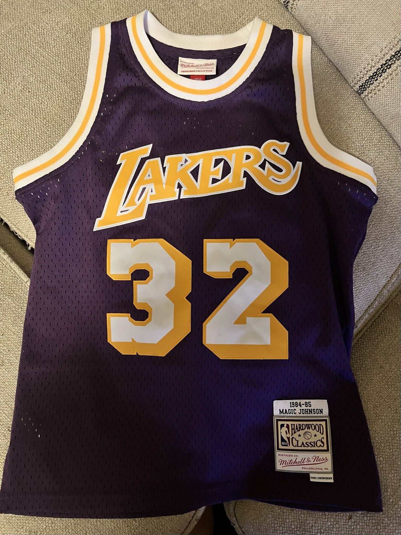 Mitchell And Ness Los Angeles Lakers Magic JohnsonYM Jersey