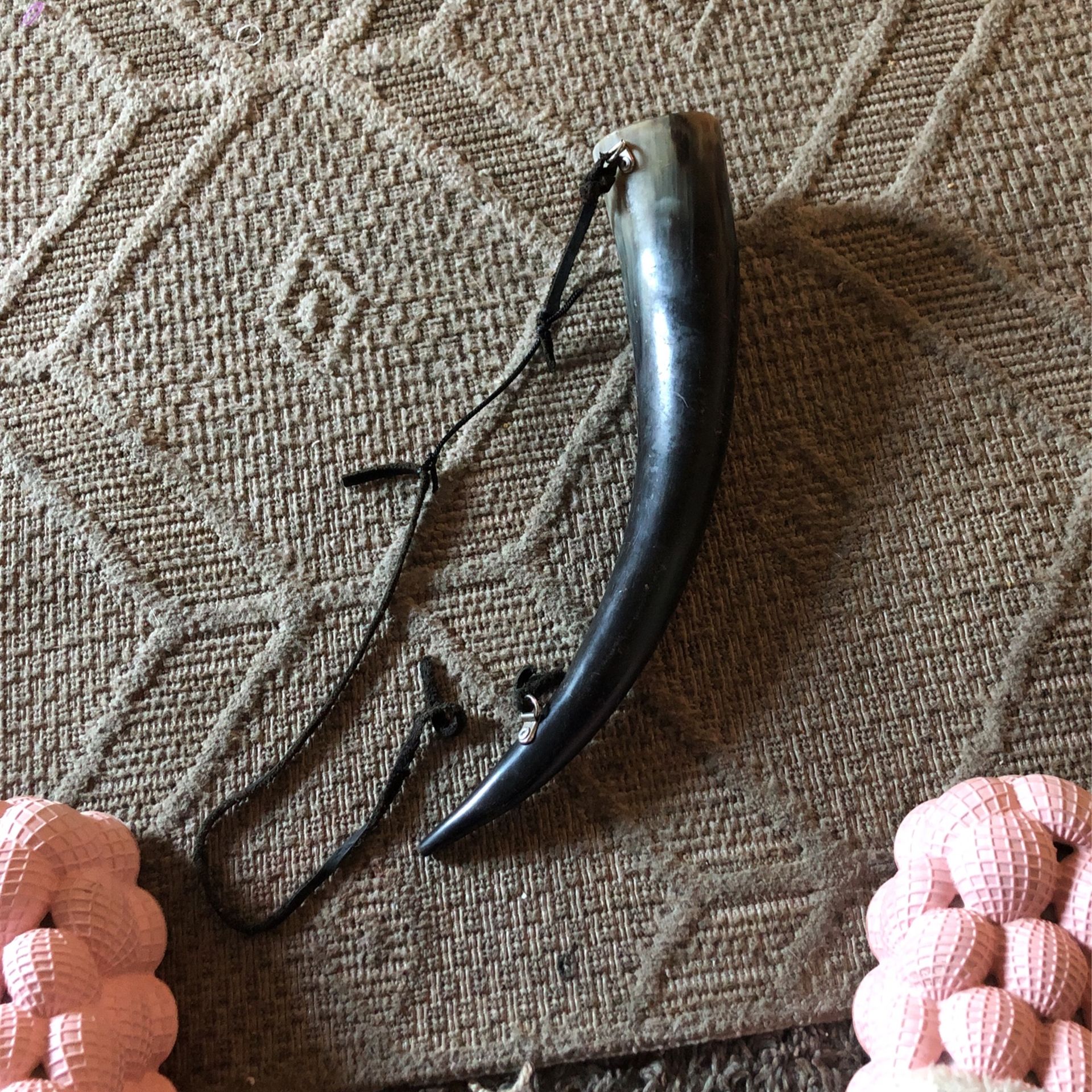 Vintage, biking, drinking horn