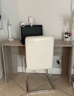 Desk with. Chair