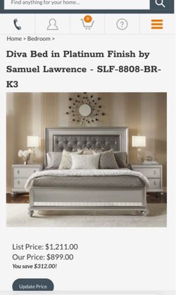 KING BEDFRAME (Diva II) PLEASE VIEW PHOTOS AND DESCRIPTION