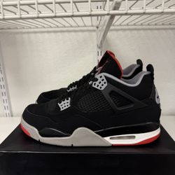 Air Jordan 4 Retro Bred  Size 10.5 100% Real Authentic!