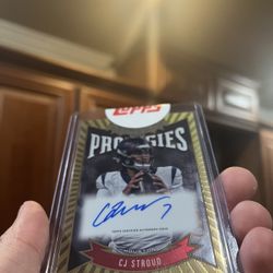 CJ Stroud Signed TOPS Card