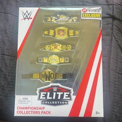 WWE ELITE RINGSIDE EXCLUSIVE CHAMPIONSHIP COLLECTORS PACK BELTS RARE BRAND NEW