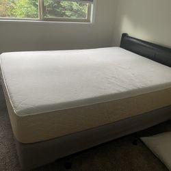 Queen Headboard and Mattress