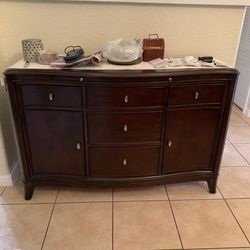 Solid Wood Credenza Buffet Sideboard