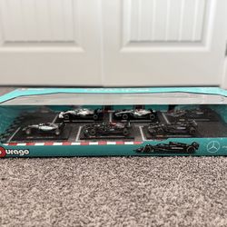 Burago Mercedes F1 Car Set 1/43 Scale 6 Pack