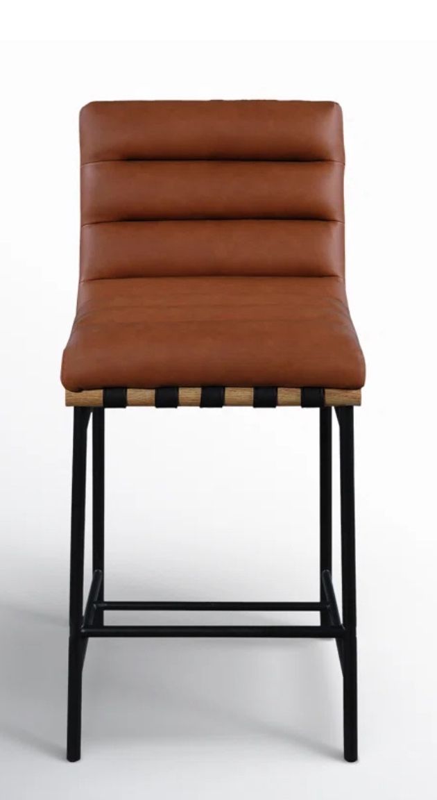 Beautiful Faux Leather Counter Height Bar Stool Brand New!