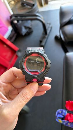 Casio G-Shock Digital Watch Black Red