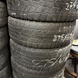 1T275/65R20 10 ply 4 used tires A/T Hercules 