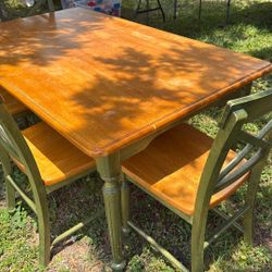 Dining Table With Hutch 
