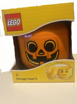 Pumpkin LEGO Head Halloween