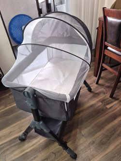 Baby Bassinet with Canopy and Wheels