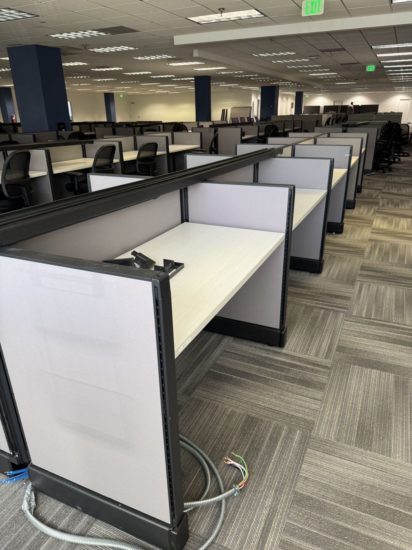 10 Powered Desk Cubicles - Originally $6400