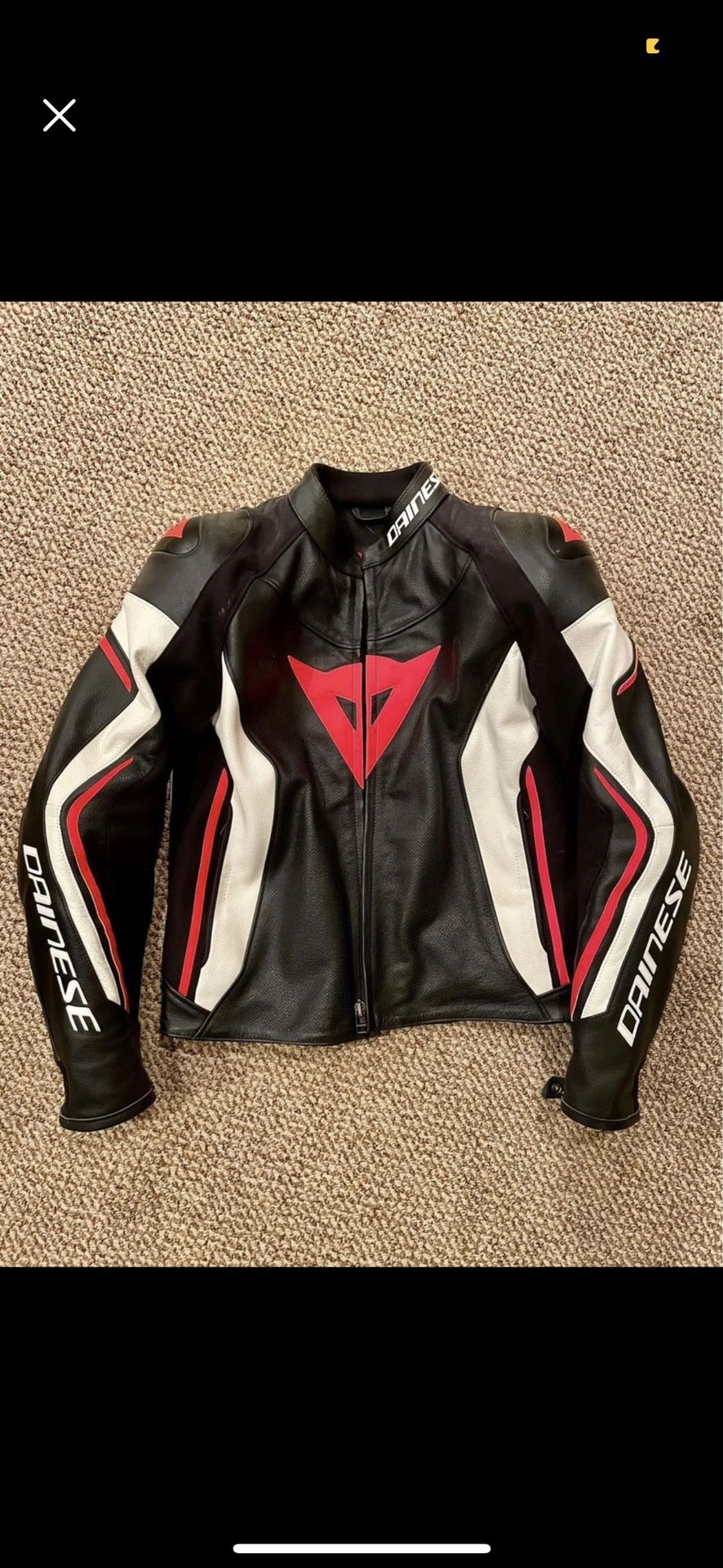 Assen perforated shop leather jacket