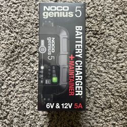 NOCO GENIUS5, 5-Amp Fully-Automatic Smart Charger, 6V And 12V Battery Charger