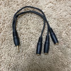 Radio shack 1 3 Splitter Cable Male Male Audio Cable Headset Splitter Cable