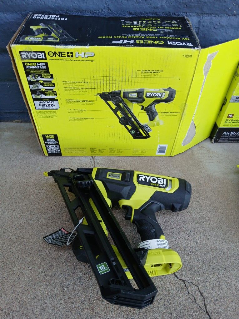 FINISH ANGLE NAILER 15GA RYOBI 18V TOOL ONLY