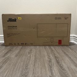 Curved Jlink 34-inch 144 Hz monitor with KVM, G-Sync, and sRGB colors on sale
