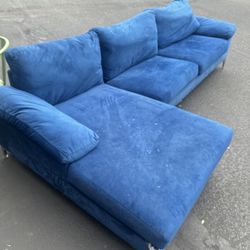 FREE Blue Velvet Couch