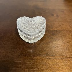 Crystal Heart Shaped Storage Container