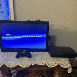 PS3 With Small Tv 
