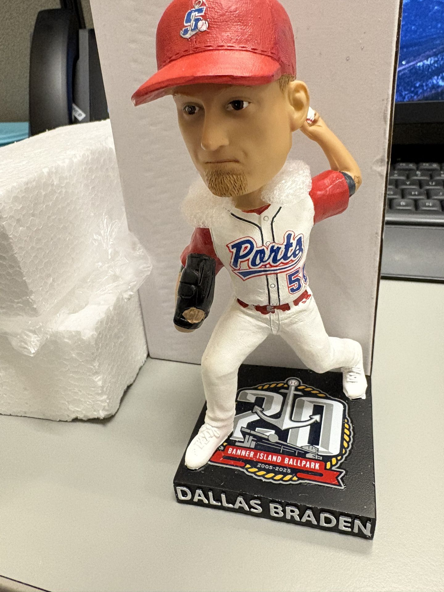 Dallas Braden 2025 Stockton Ports Bobblehead 