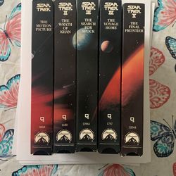 Star Trek VHS Movies 