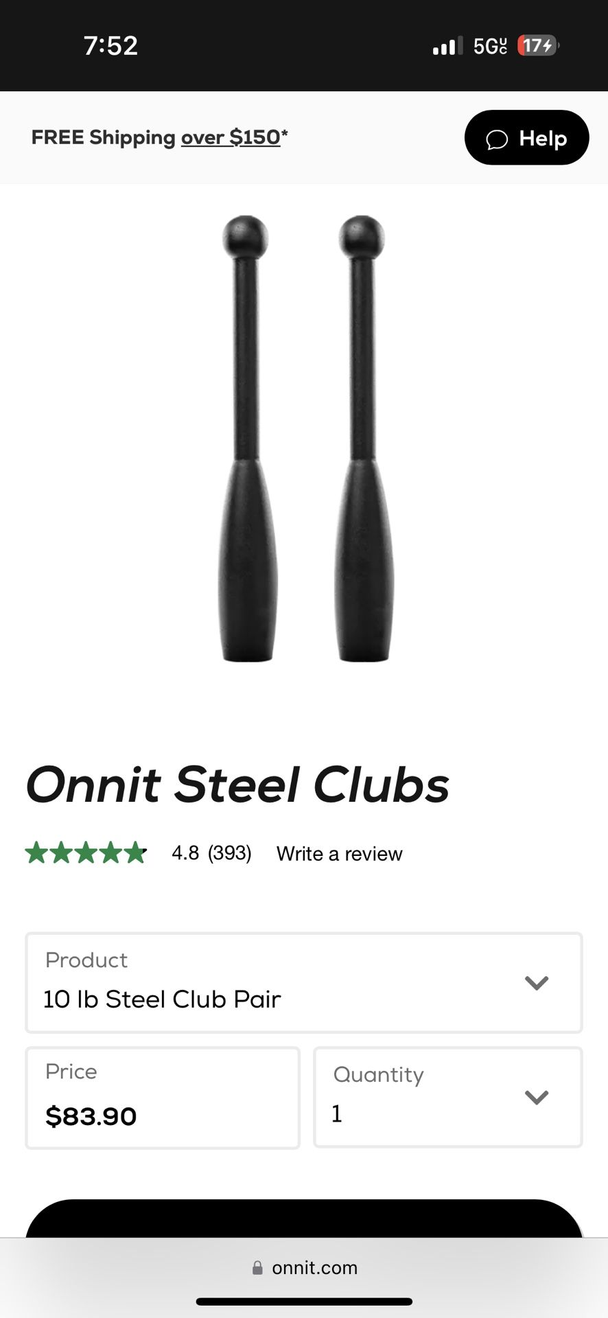 Onnit Steel Clubs 10lbs (Pair) for Sale in Garden Grove, CA OfferUp