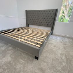 Queen Size Bed Frame With Mattress 