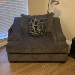 Charcoal Grey King Size Chair