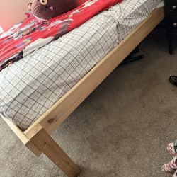 Wood King Bed Frame 