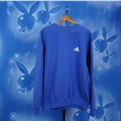 Mens Vintage VTG Y2K 90s Style Adidas Sweater Sweatshirt Crewneck Jumper Jacket Coat Size Large