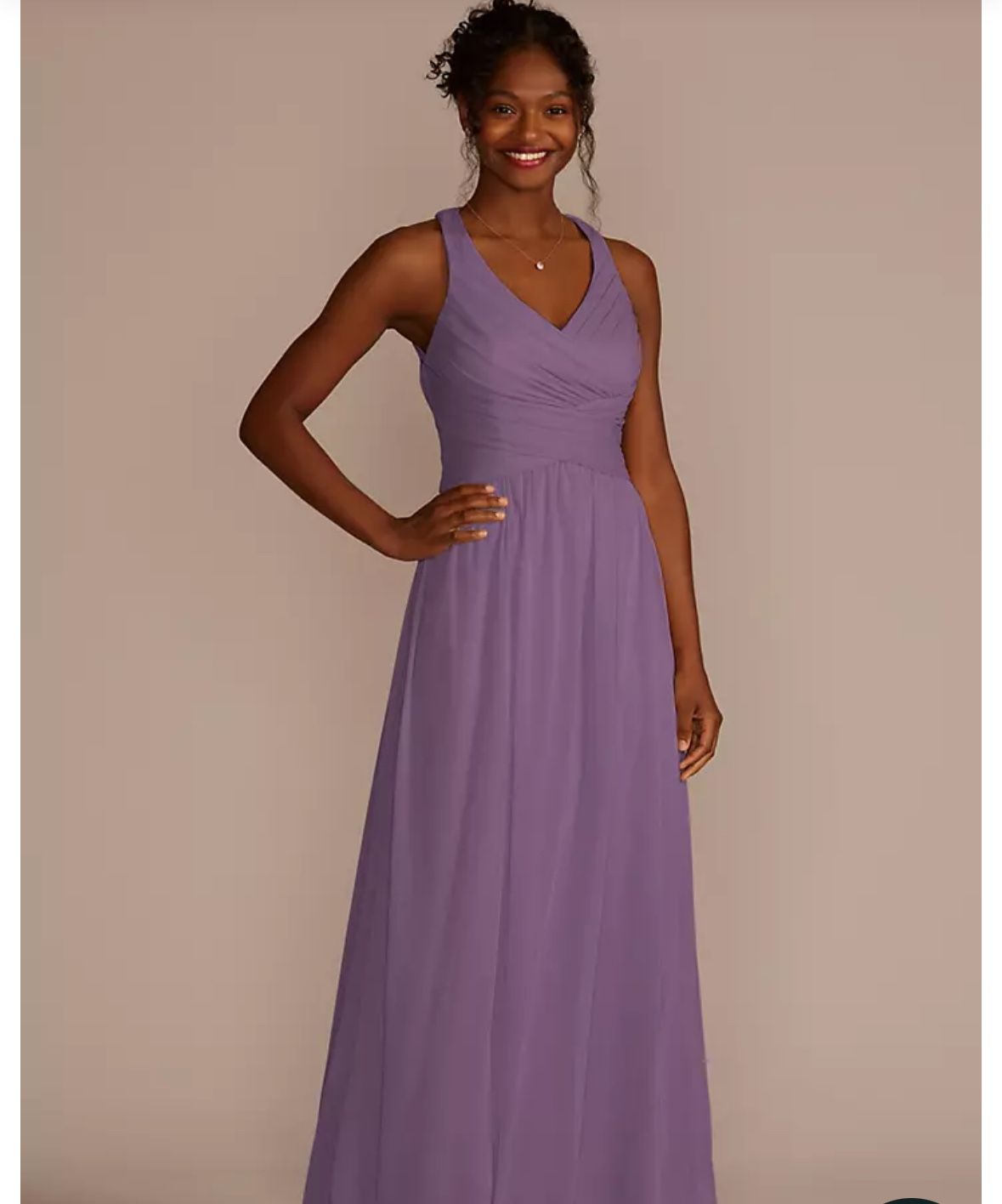 Purple (wisteria) David’s Bridal Bridemaid Dress Size 10