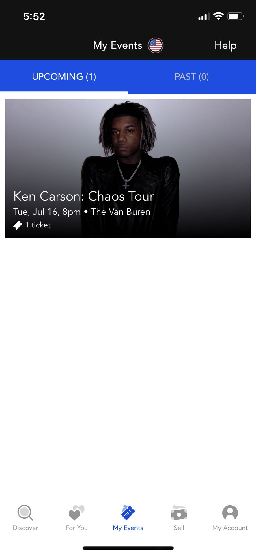 Ken Carson Concert Ticket (07/16/2024