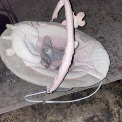 Ingenuity Cradling Bouncer - Flora - Ultra-Plush Seat