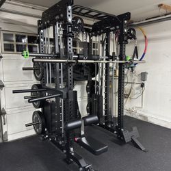 All In One Home Gym- Squat Rack, Functional Trainer, Smith Machine