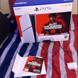 Ps5 slim with headphones MODERN WARFARE 