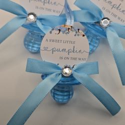 A Sweet Little Pumpkin Baby Shower Pacifiers Guest Favor Necklaces 