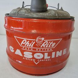 Vintage Phil Rite Push Button Gas Can