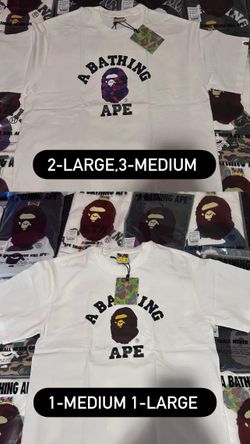 Best quality bape tees lmk sizes available listed in picture