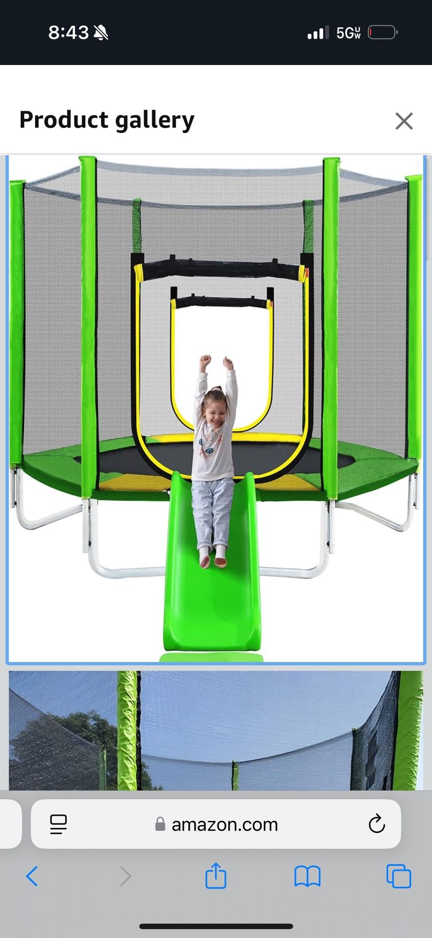 7ft Trampoline Disassembled