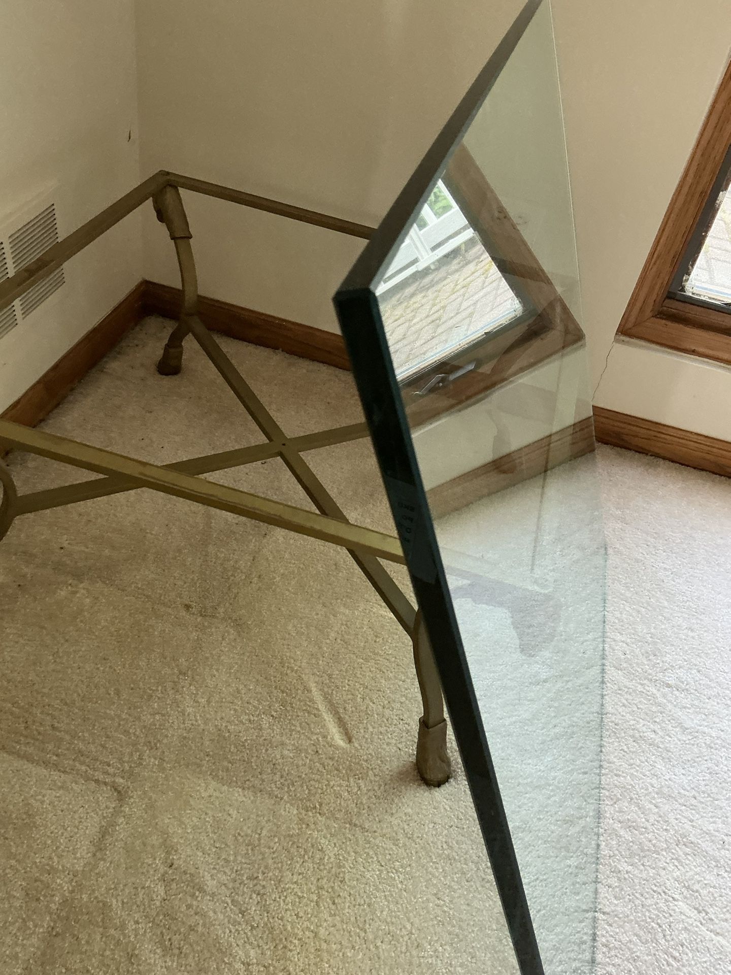 Glass Coffee Table 38” X 38”