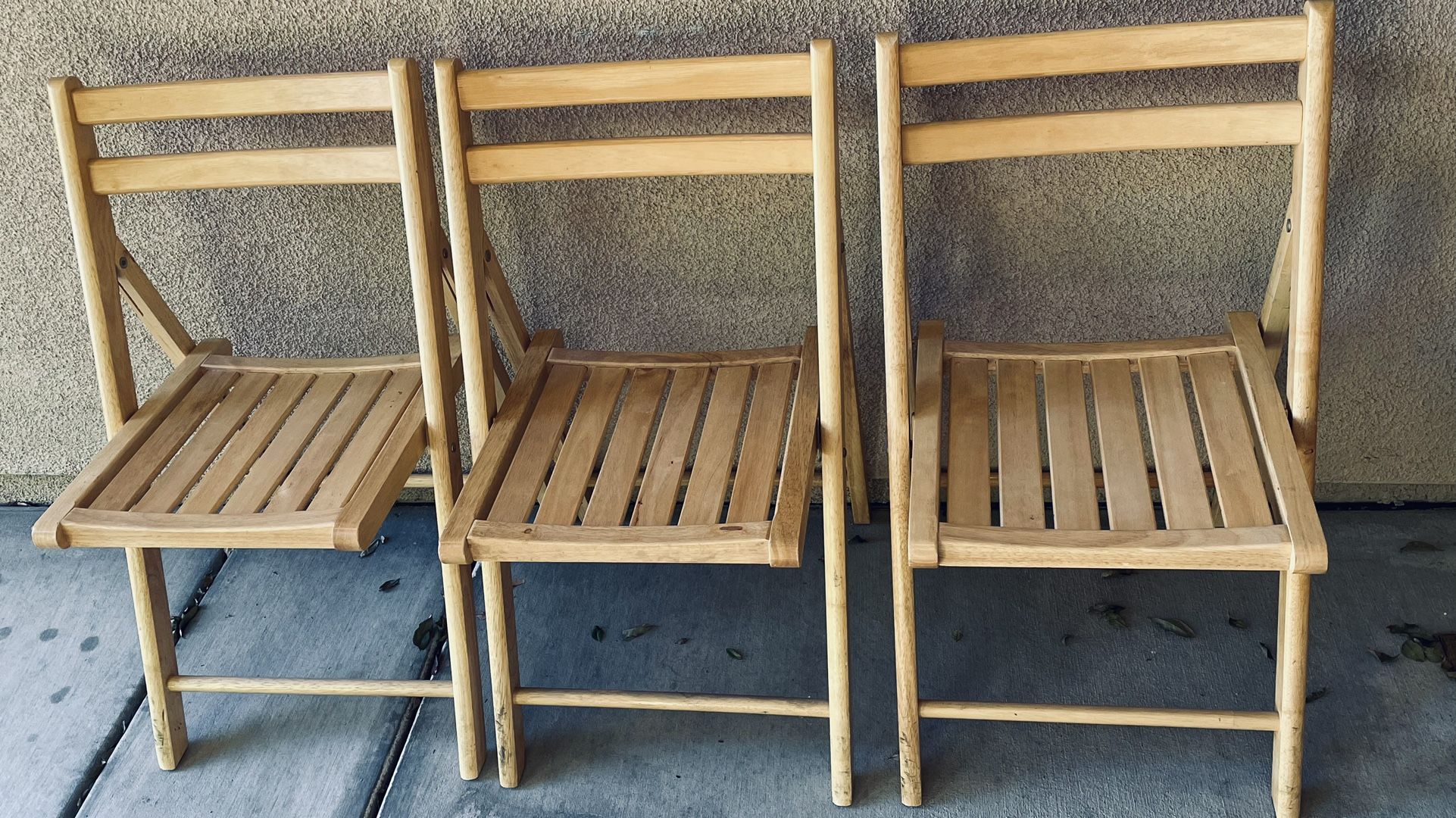 $25 Off: Bundled Sale of 3 Wooden Foldable Chair
